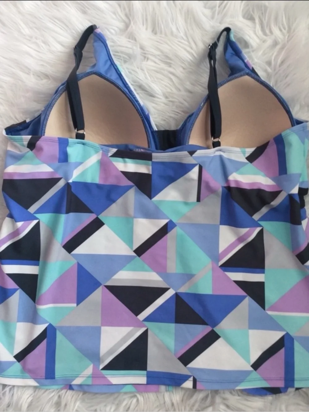NWOT Free Country Colorblock Flyaway Tankini